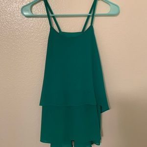 Green tank top